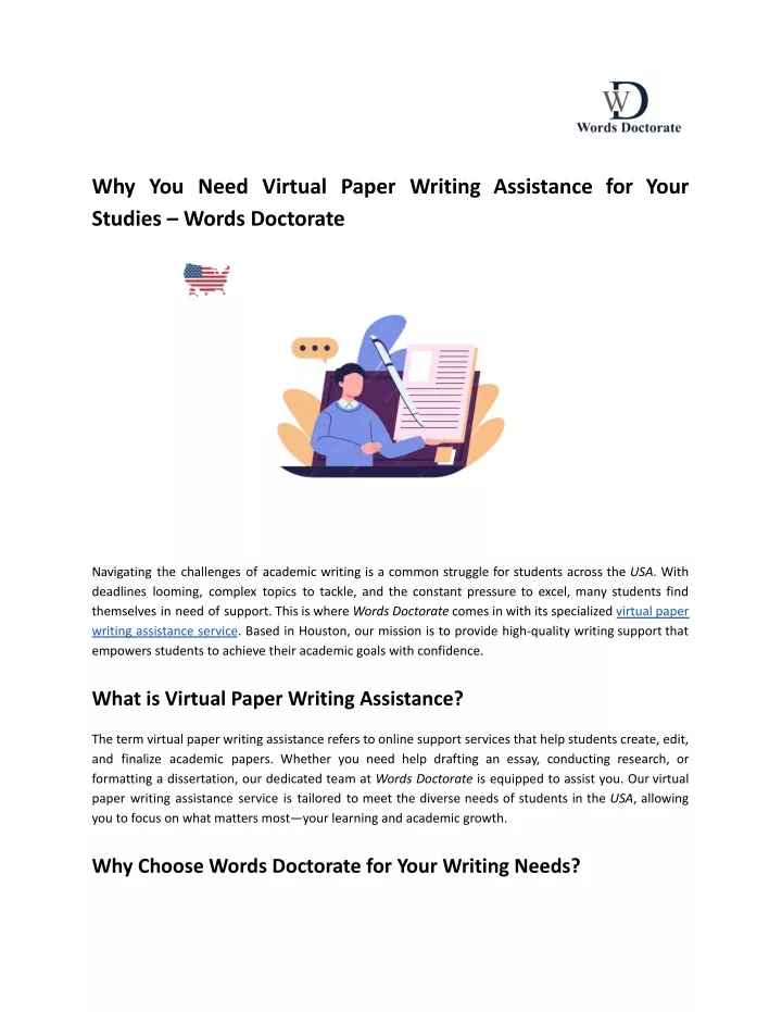 why you need virtual paper writing assistance