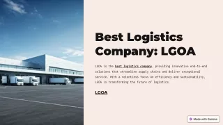 Best Logistics Company LGOA