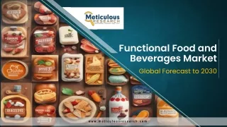 Functional Food and Beverages Market to be Worth $532.98 Billion by 2030