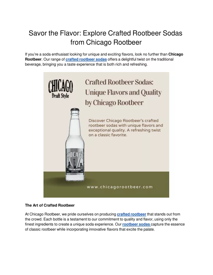 savor the flavor explore crafted rootbeer sodas