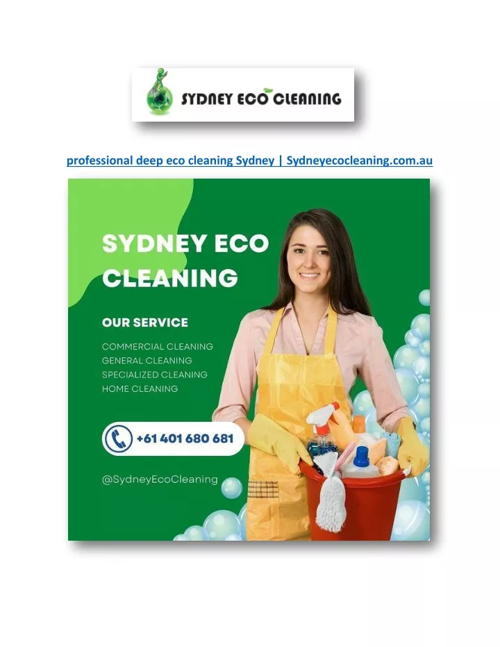 professional deep eco cleaning sydney