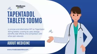 Tapentadol Tablets 100mg