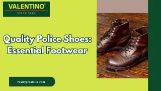 Quality Police Shoes Essential Footwear