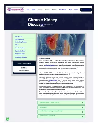 Chronic Kidney Disease |  Dr.Jitendra Kumar