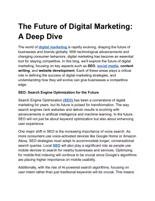 the future of digital marketing a deep dive
