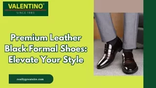 Premium Leather Black Formal Shoes Elevate Your Style