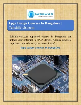 takshila vlsi com top rated courses in bangalore