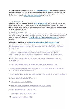 NCIDQ Practice Exam Free