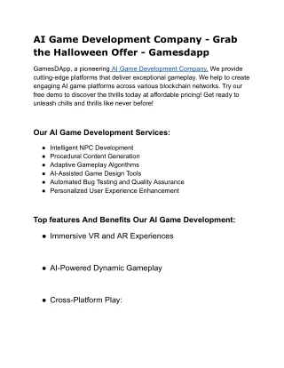 ai game development company pdf