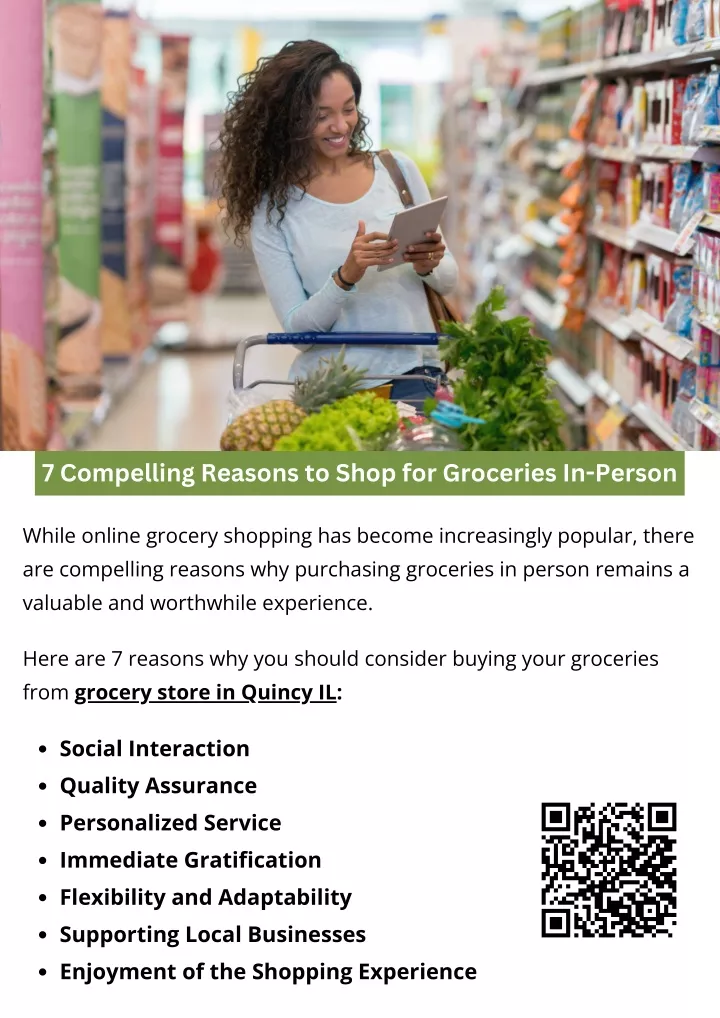 7 compelling reasons to shop for groceries