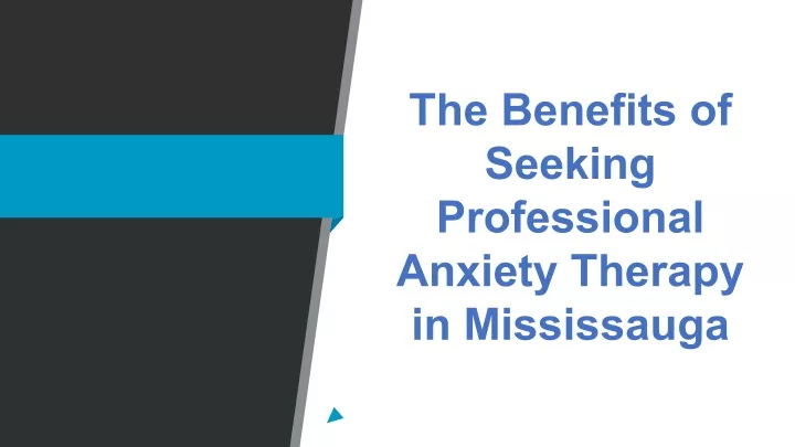 the benefits of seeking professional anxiety