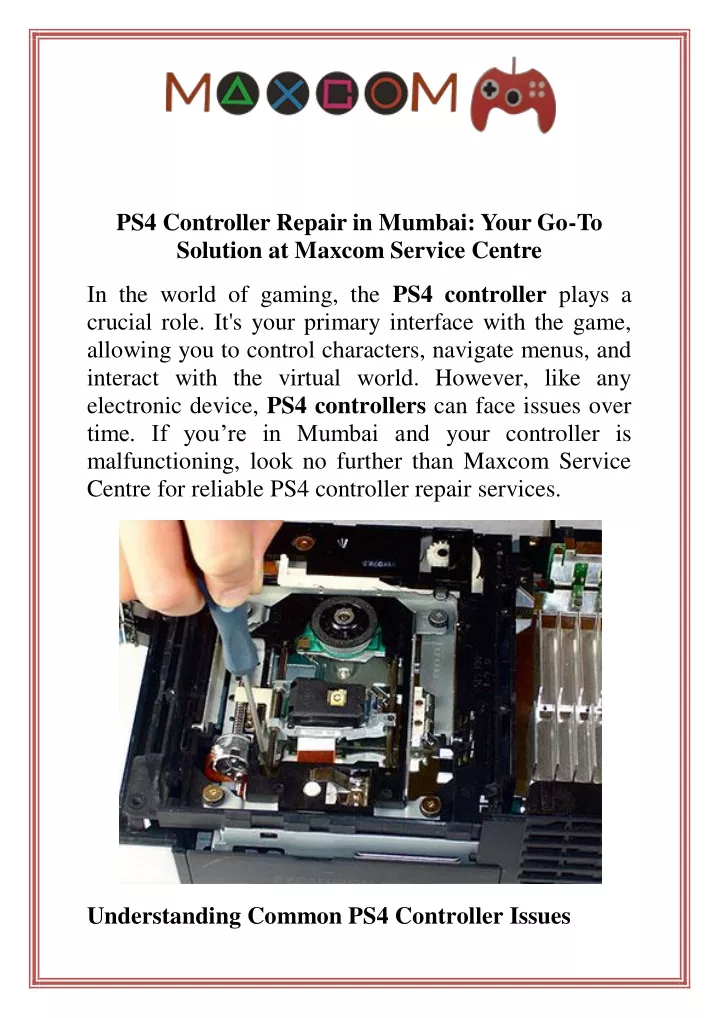 ps4 controller repair in mumbai your