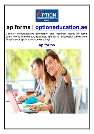 ap forms optioneducation ae