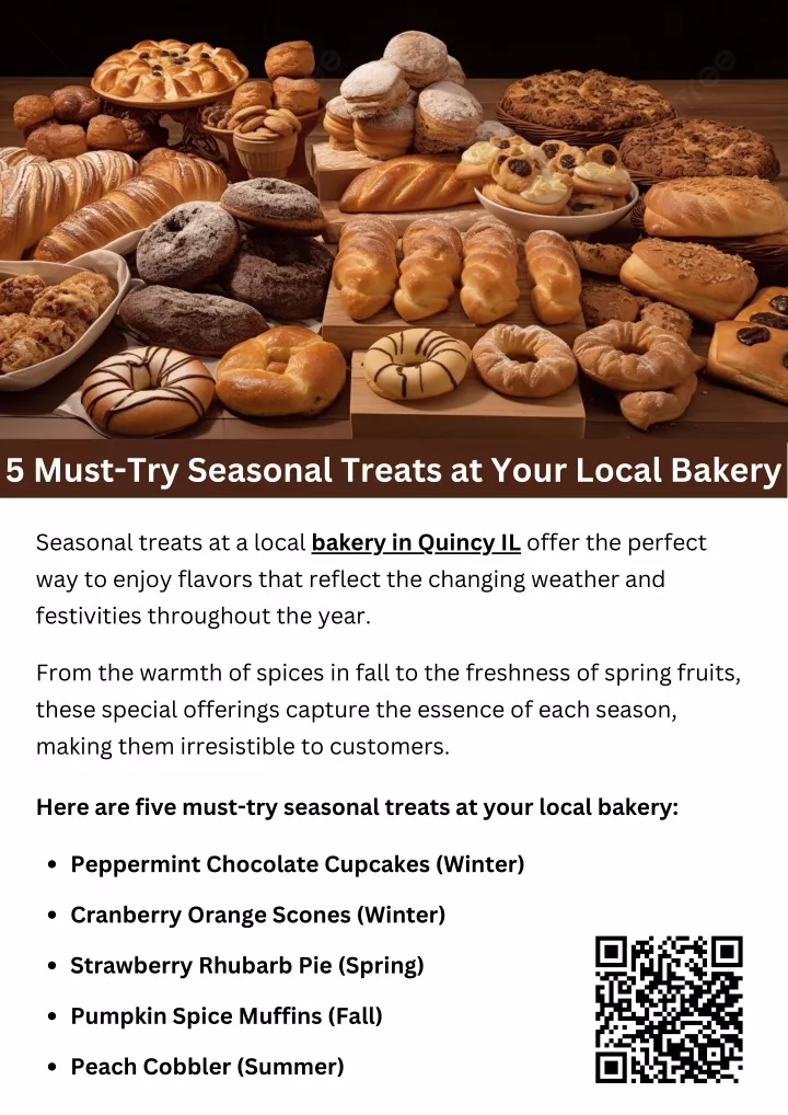 5 must try seasonal treats at your local bakery