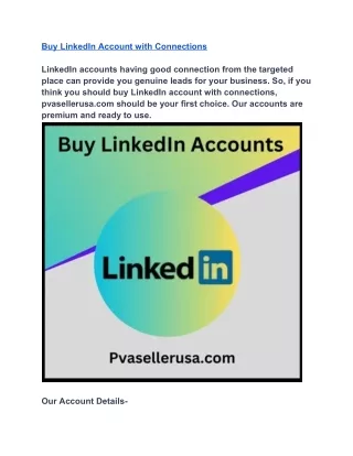18 Top Sites to Buy LinkedIn Accounts (USA & OLD)