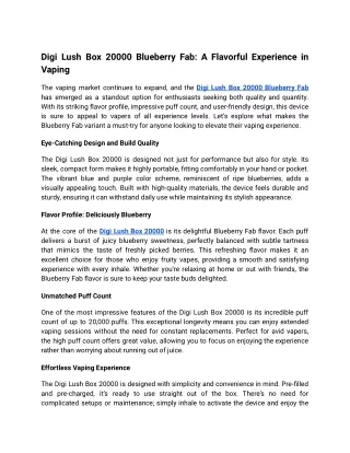 Digi Lush Box 20000 Blueberry Fab