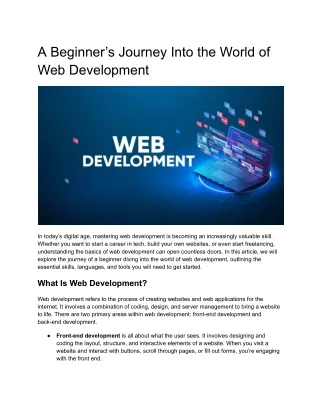 web development courses