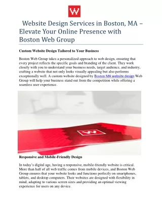 boston ma website design