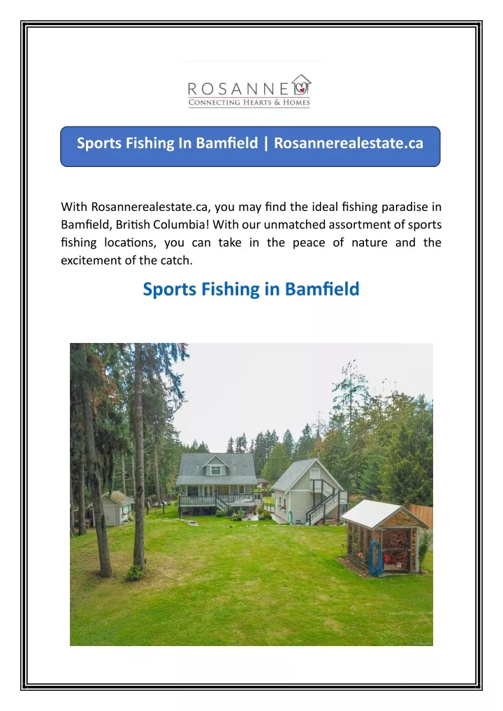 sports fishing in bamfield rosannerealestate ca