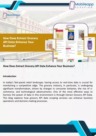 How Does Extract Grocery API Data Enhance Your Business pdf