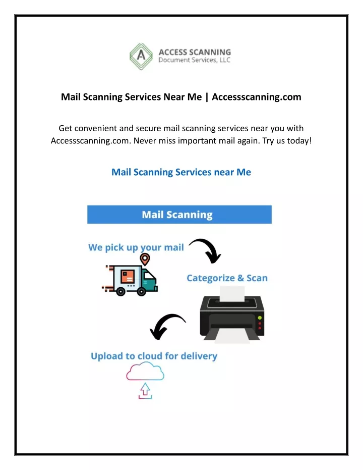 mail scanning services near me accessscanning com