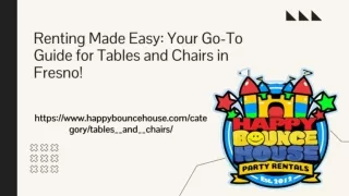 Fresno party rentals