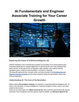 AI Fundamentals and Engineer Associate Training for Your Career Growth