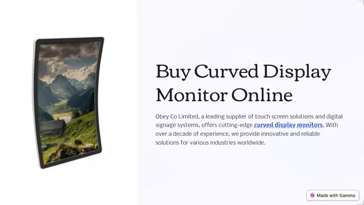 buy curved display monitor online