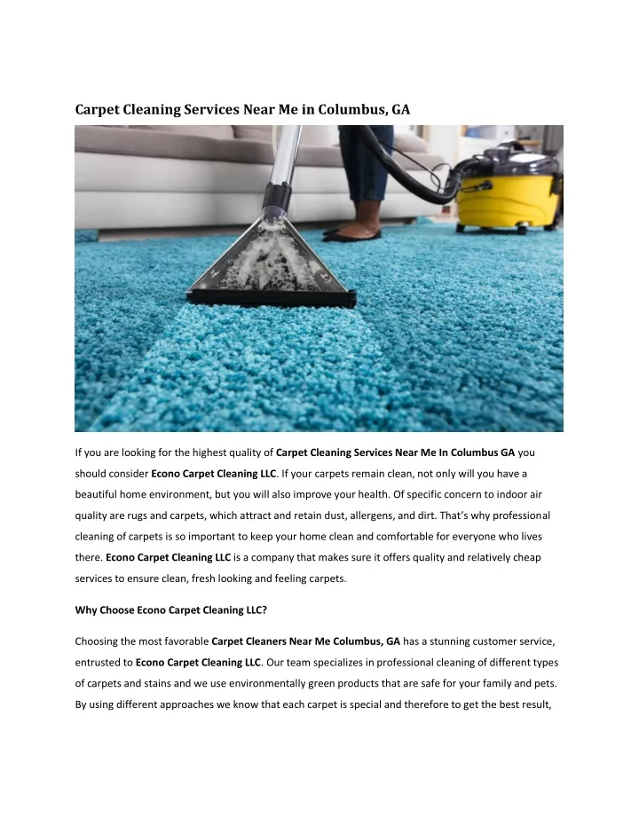 carpet cleaning services near me in columbus ga