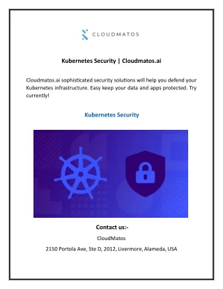 Kubernetes Security  Cloudmatos