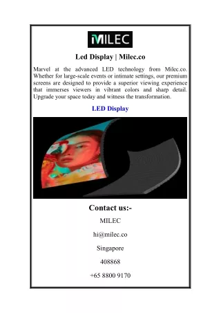 Led Display  Milec.co