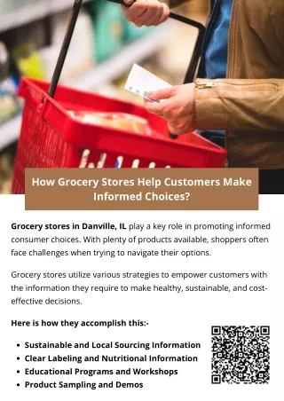 How Grocery Stores Help Customers Make Informed Choices?