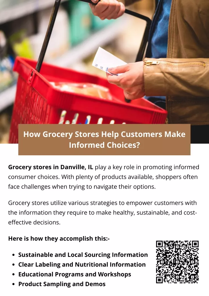 how grocery stores help customers make informed