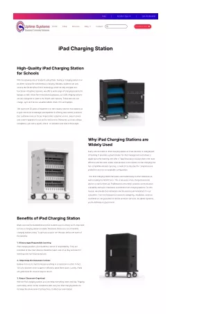 Ipad Charging Station