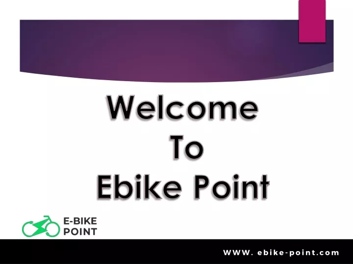 welcome to ebike point