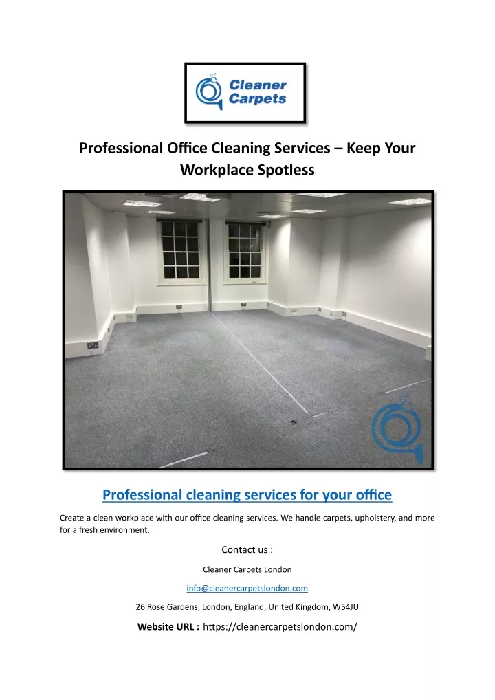 professional office cleaning services keep your