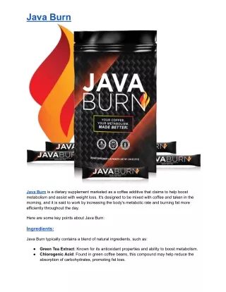 java burn