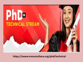 PhD in Technical Stream