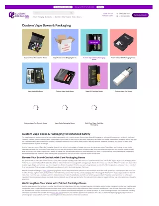 Custom Vape Boxes by Custom Packaging Pro for Perfect Branding