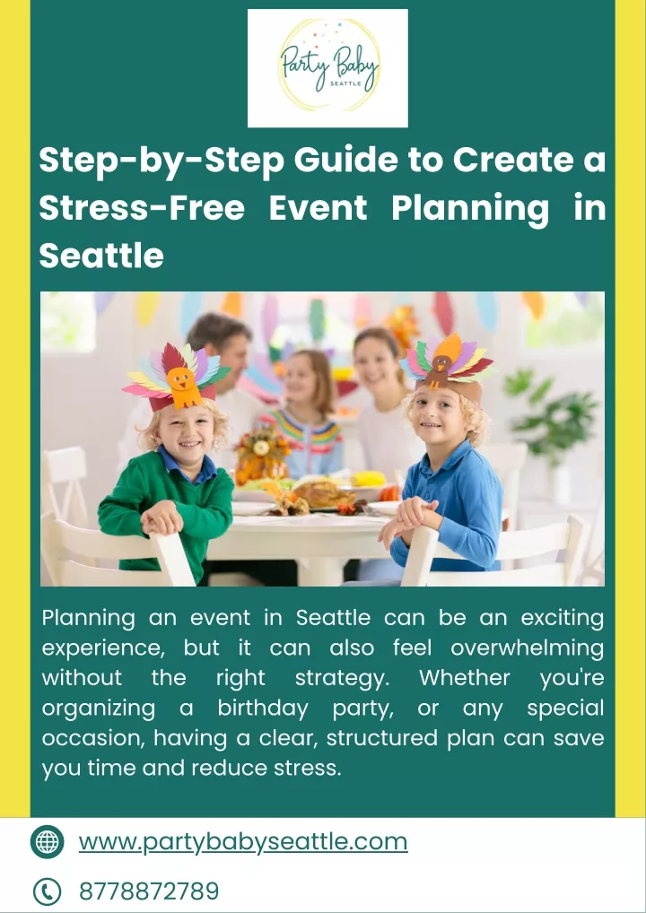 step by step guide to create a stress free event