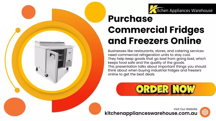 purchase commercial fridges and freezers online