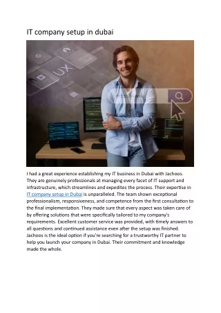 IT company setup in dubai
