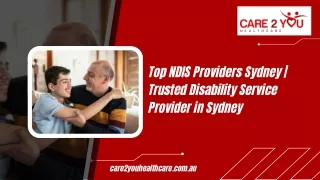 Top NDIS Providers Sydney | Trusted Disability Service Provider in Sydney