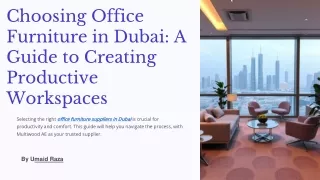 Multiwood Leading Office Furniture Suppliers in Dubai: