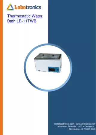 Thermostatic Water Bath LB-11TWB