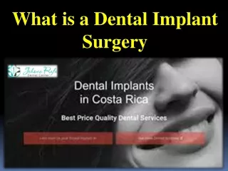 What is a Dental Implant Surgery