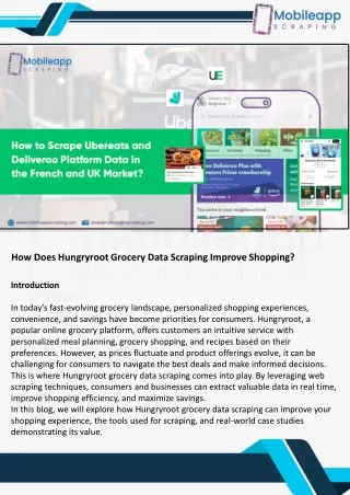 How Does Hungryroot Grocery Data Scraping Improve Shopping