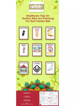 Healthcare Tips for Surfers Who Are Planning For Surf Camps Bali