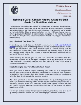 foss car rental