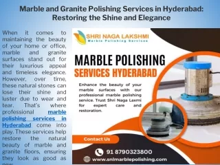 Marble and Granite Polishing Services in Hyderabad Restoring the Shine and Elegance